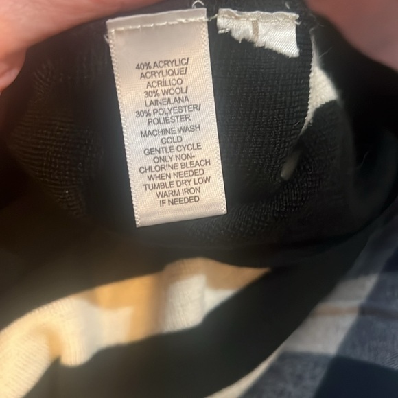 Ann Taylor Loft size XSP Black and White Striped Dress lightweight knit EUC - Picture 6 of 6